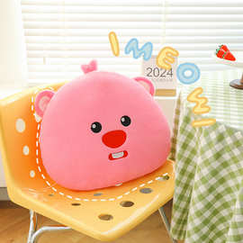 网红可爱露比海狸公仔毛绒玩具玩偶抱枕靠枕办公坐垫 礼物批发