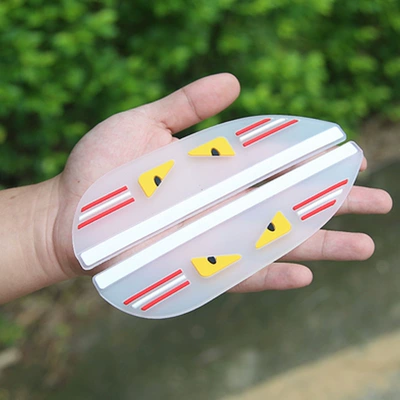 Rain Shield, Rain Visor, Rearview: Rearview mirror rainproof sticker - a-pair-of-transparent-cat-eyes