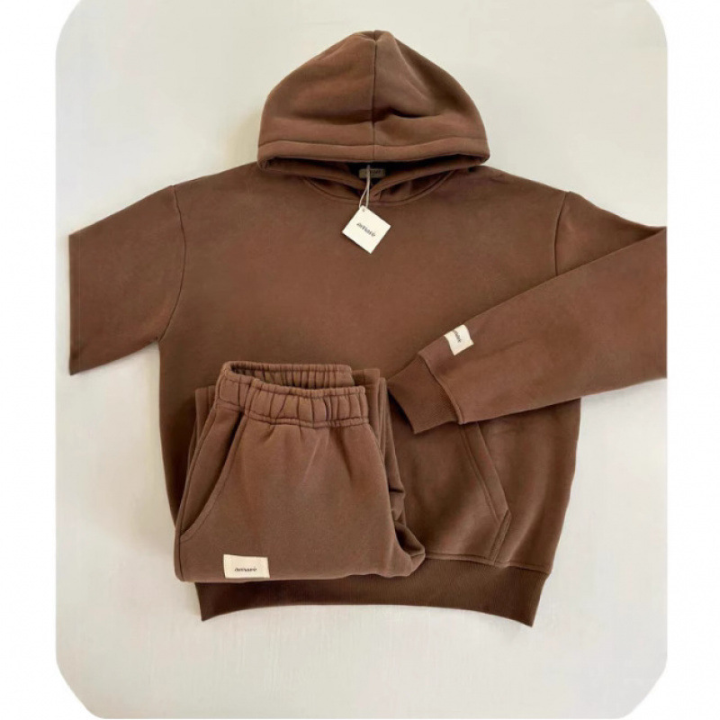 Unisex Pink Casual Lounge Set - Geometric Print Oversized Hoodie & Joggers (XS-XXXXL)​_voghion.com