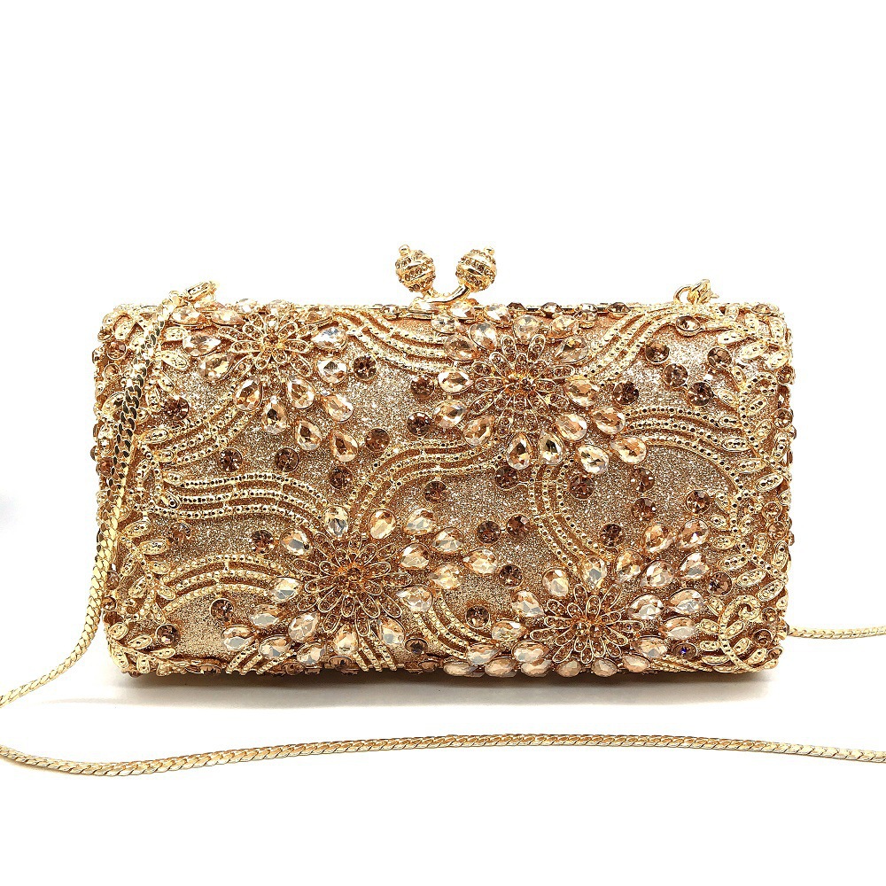 Bolsa de banquete de damas europeas y estadounidenses transfronterizas Bolsa de diamantes Bolsa de cena Bolsa de diamantes Bolsa de diamantes Bolsa de ropa de noche