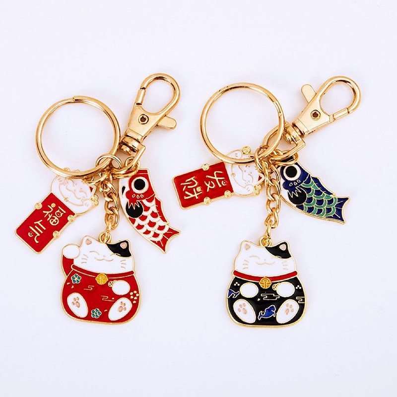 Cute Color Block Alloy Women's Keychain display picture 1