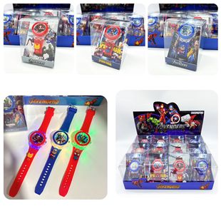 Elementary School Student Watch New Silicone Luminous Cartoon Children's Watch Avengers Doll Children's Gift Watch