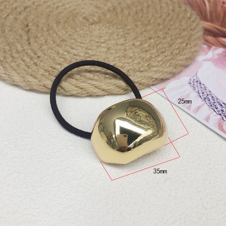 Women's Simple Style Classic Style Heart Shape Alloy Plating Hair Tie display picture 1