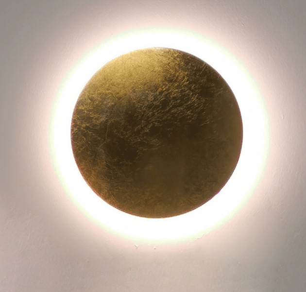 Dormitorio LED creativo Luna Eclipse lámpara de pared pasillo nórdico pasillo escaleras exposición Sala dormitorio lámpara de pared