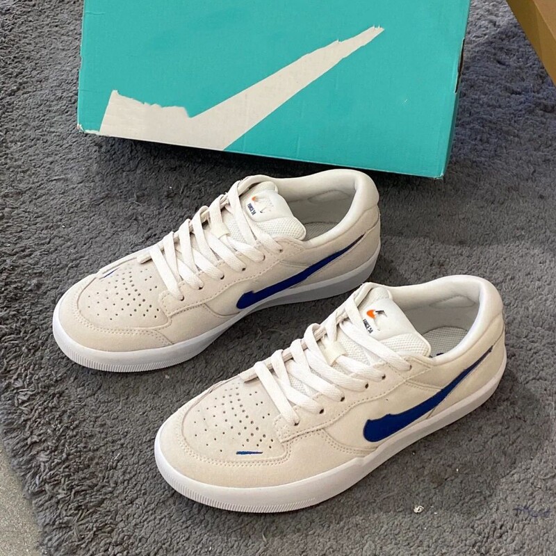 Putian's New Summer Model Force 58 White and Blue Versatile Low-Top Wear-Resistant Men's Casual Sneakers Putian's New Summer Model Force 58 White and Blue Versatile Low-Top Wear-Resistant Men's Casual Sneakers