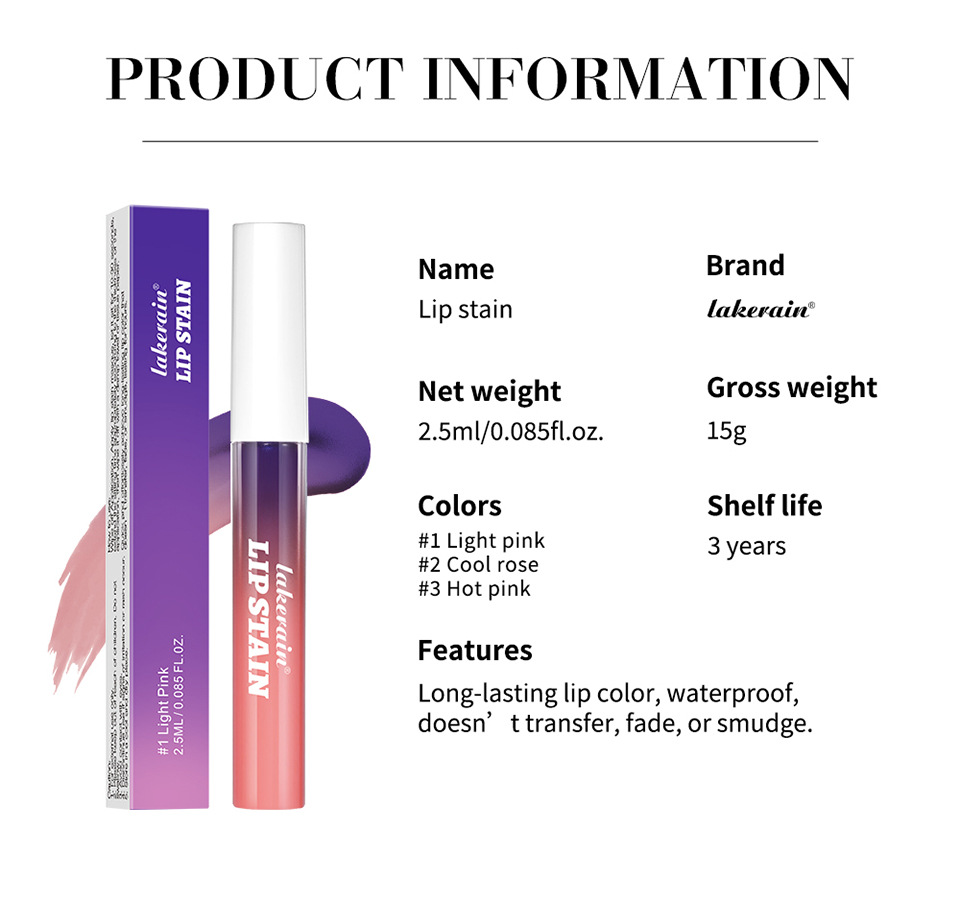 lakerain Peel-off Lip Gloss matte lipstick undefined