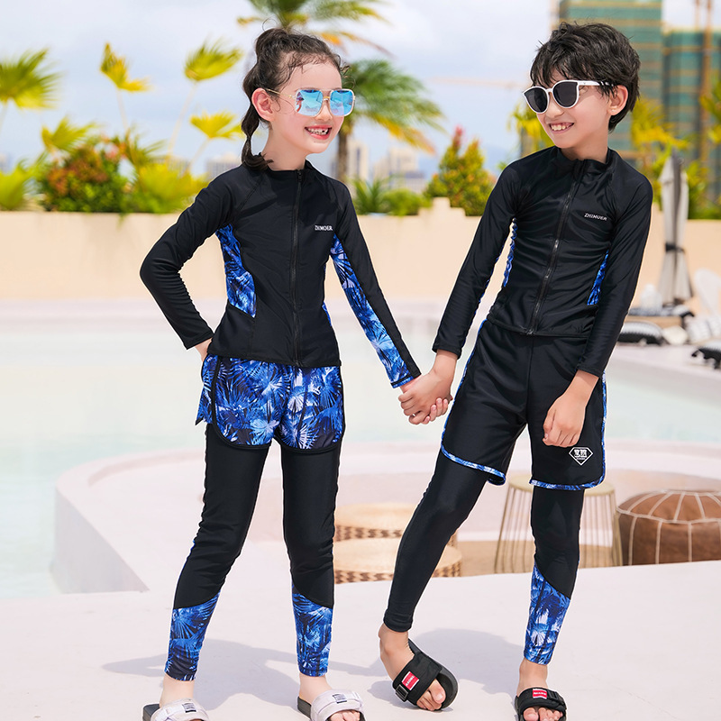 2022 Children's Swimwear Boys' Split Long-sleeved Sunscreen Quick-drying Diving Suit for Girls and Students 2022 Children's Swimwear Boys' Split Long-sleeved Sunscreen Quick-drying Diving Suit for Girls and Students