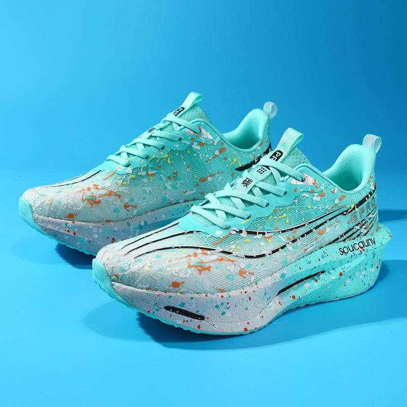 Running sneakers for students, camouflage rotating professional carbon plate, primary and secondary school 3