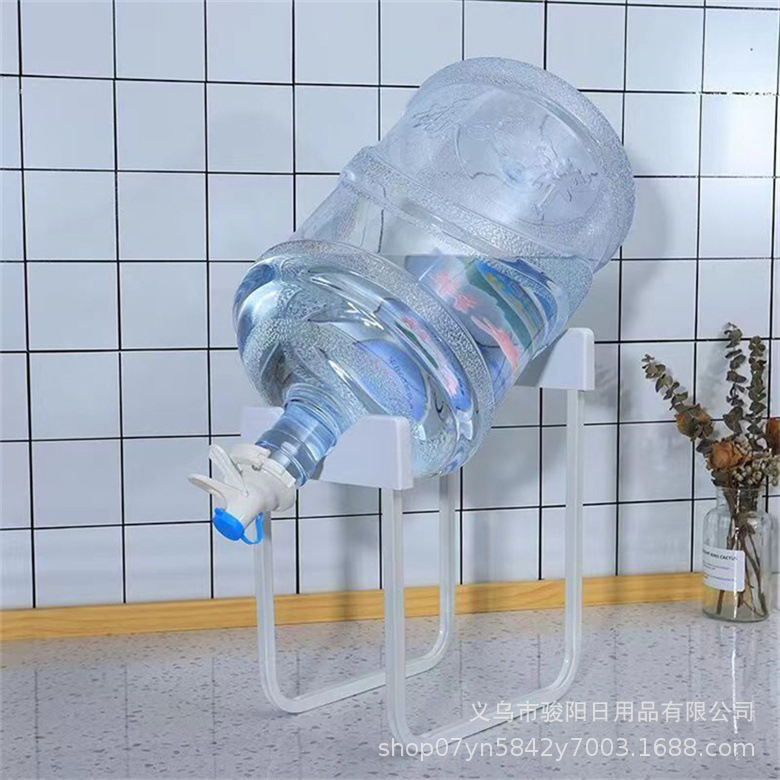 Venta directa de fábrica, marco de hierro desmontable, cubo de agua purificada, estante, fuente de agua, grifo para beber