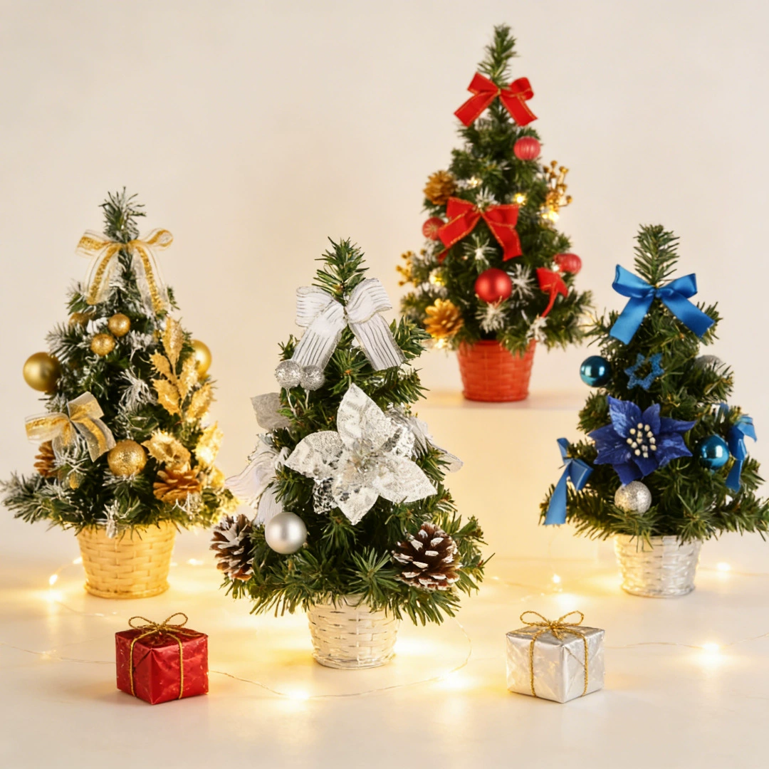 Mini Christmas tree tabletop decoration, artificial, 20/30/40 cm, pre‑decorated