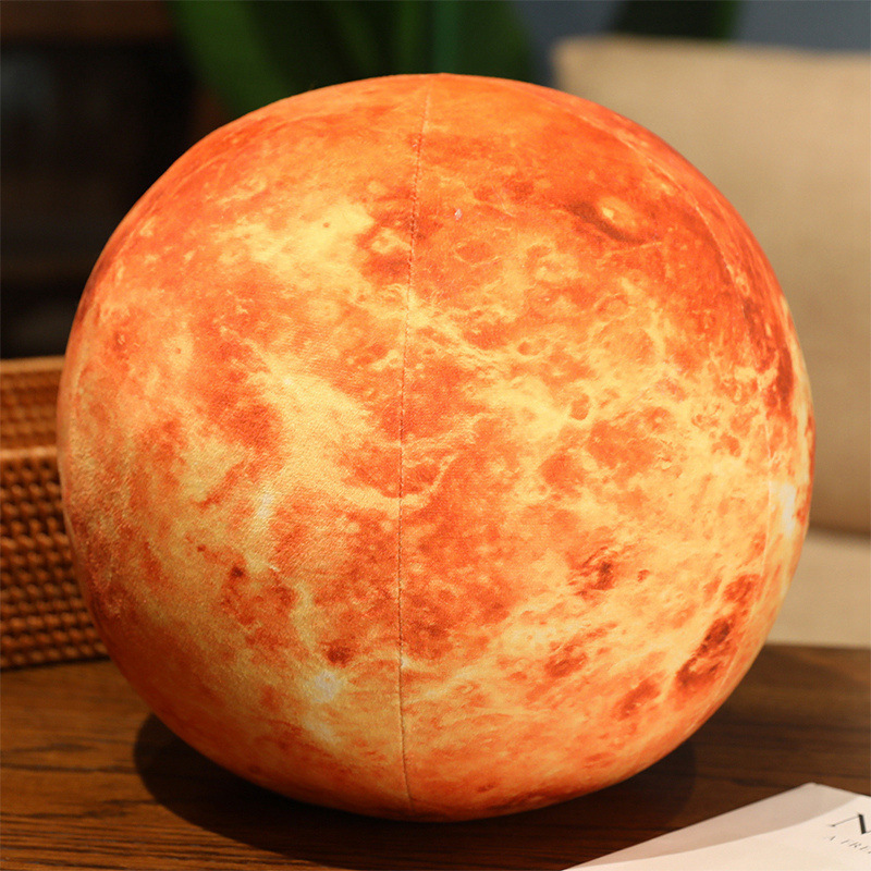Nuevo sistema solar creativo ciencia popular planeta luna almohada tierra luna martian simulación de juguetes de peluche planeta