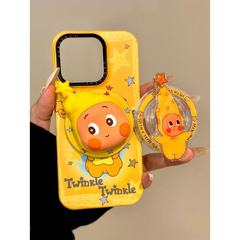 卡通旋转星星大头可爱星星人磁吸适用iphone16promax苹果15手机壳