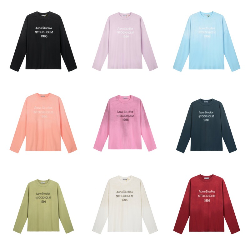 Cross-Border Trendy Brand 1996 New Letter Print Washed Vintage Light Luxury Loose Casual Unisex Long-Sleeve Collection Cross-Border Trendy Brand 1996 New Letter Print Washed Vintage Light Luxury Loose Casual Unisex Long-Sleeve Collection