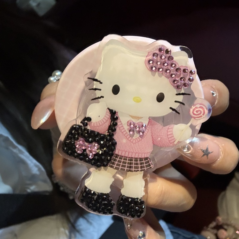 小香风包包长腿kitty猫支架适用magsafe磁吸手机壳桌面懒人神器|undefined