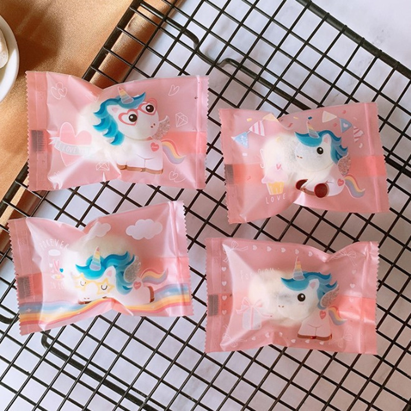 奶枣包装袋 雪花酥牛轧糖糖果包装袋5.5*8.5cm 独角兽100枚