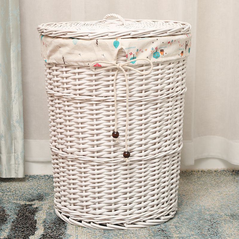 Cesta de almacenamiento de ropa sucia tejida de caña Cesta de ropa sucia Cesta de almacenamiento de ropa sucia