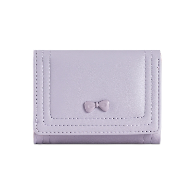 かわいいリボン付きの小さな 70% off 女性用財布 ~ インズ ホットセール マカロン トーン スポット韓国財布|undefined