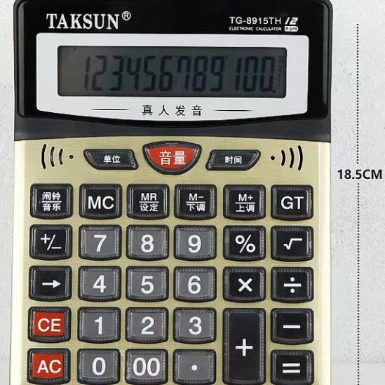 Large Voice Calculator with Real-Time Voice Broadcast, Desktop Financial Calculator, Affordable Business Computer for Office Use