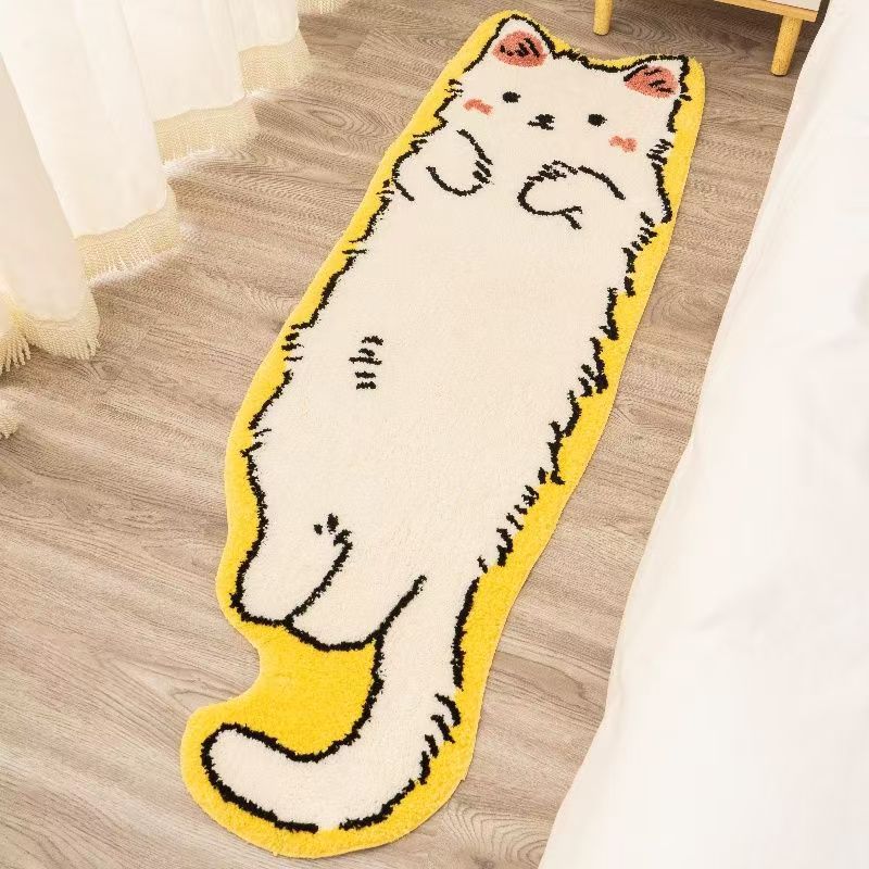 노란 긴 고양이