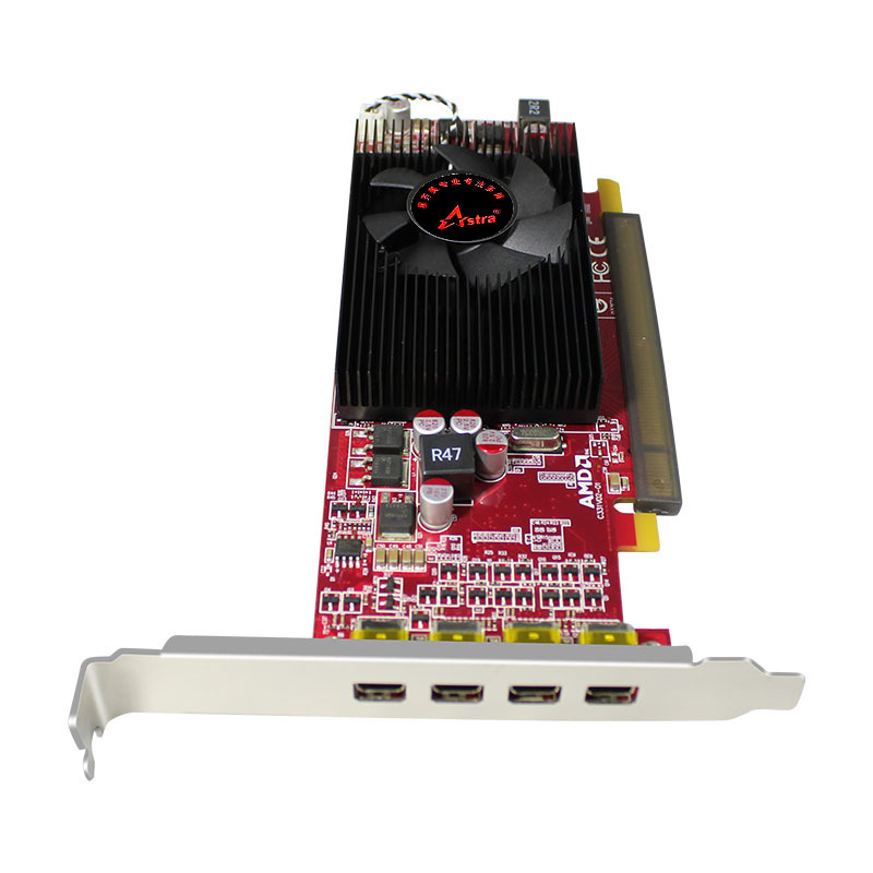 Xingqimei Multi-Screen Graphics Card Hd6570 Mini Dp One Machine 4-Screen Stock Trading Office Projection Split-Screen Splicing Advertising