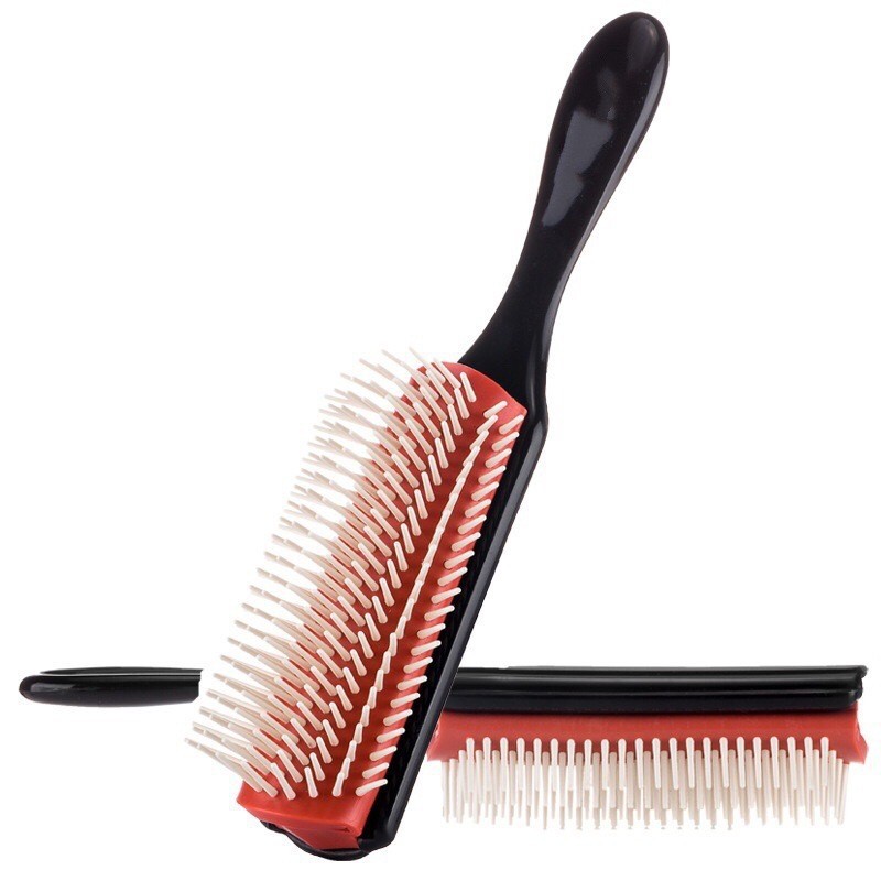Peigne de massage classique pour cheveux lisses, peigne unisexe en plastique lissant._voghion.com