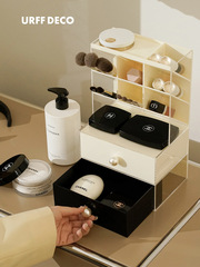 Trendy Acrylic Pearl Makeup Organizer Box: Lightweight, Luxurious, Elegant, and Multi-Functional&mdash;Perfect for Lipsticks and Jewelry Storage