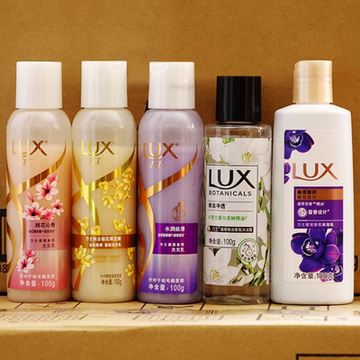 Lux shampoo hair conditioner Shower Gel 100g Moisturizing Silk sliding Shampoo Vial Portable A business travel Travel Pack