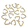 Spot gold KC shallow gold opening triangle buckle metal closed mouth triangle DIY jewelry key accessories