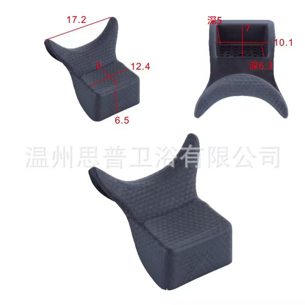 Cama de champú transfronteriza Almohada Peluquería Peluquería Cama de champú Almohada de la cabeza Punzonadora Almohada de la cabeza Almohada de la cabeza Accesorios de la almohada de lavado