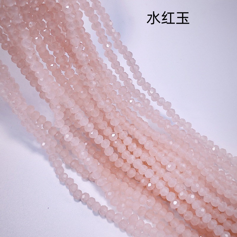 Cuentas planas transfronterizas Cuentas de vidrio Jingjing Cuentas sueltas de bricolaje hechas a mano Accesorios de ropa Cadena de teléfonos móviles Accesorios de joyería al por mayor