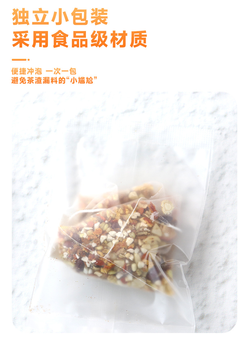 Tangerine Peel Adzuki Bean Coix Seed Tea 150g Boxed Herbal Blend Tea Ju Pi Chi Xiao Dou Yi Mi Cha specifications