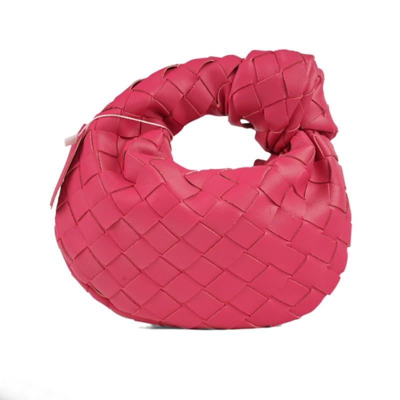 Handmade Woven Cloud Armpit Bag, Mini 17×5×18 cm, Pillow Style, Multi-Color