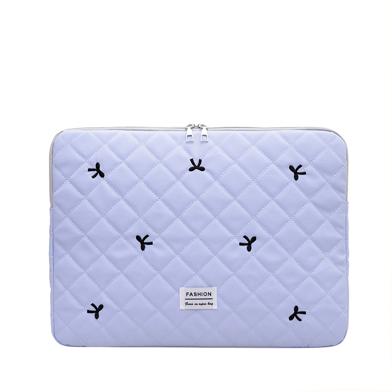 Coreano ins tablet almacenamiento lindo rango bordado arco 11 / 13 / 15 pulgadas bolsa de almacenamiento de portátil