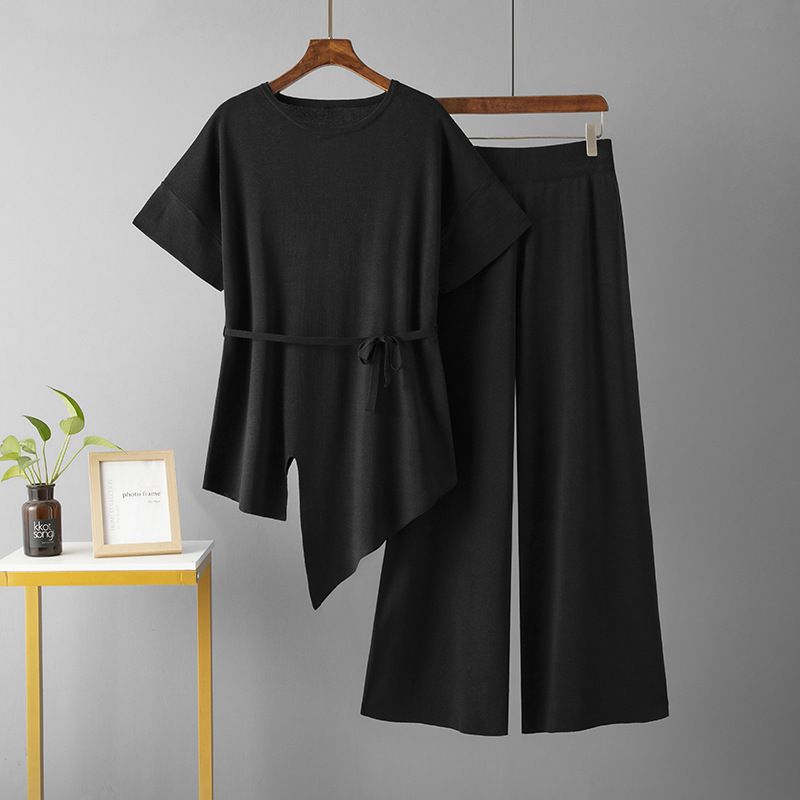 486g Weight Half Sleeve Sleeve Length Viscose fiber Fabric Type Pant Co-ord Set Sets Type 2 Pieces Set Quantity Holiday, Daily Occasion Round Neck Neckline Slim Fit Type Solid Color Pattern Summer, Spring Season Women's Gender Elegant, Streetwear Style Holiday Daily Women's Elegant Streetwear Solid Color Viscose Fiber Pant Co-ord Set Pants Sets 21