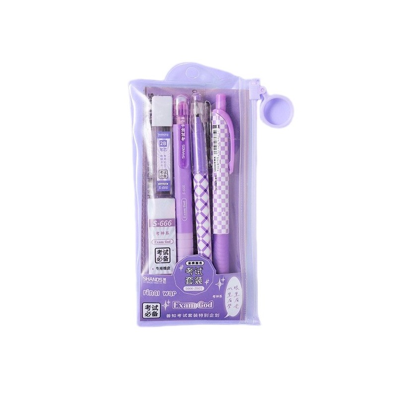 Gel Pen de alta apariencia Examen de prensa especial 2B recubierto traje de lápiz negro chica corazón estudiante pluma de agua