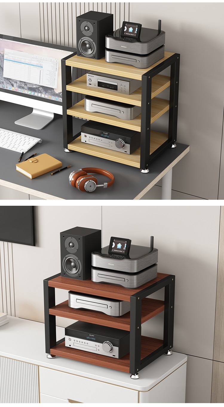 Desktop Amplifier Cabinet, Small Rack, Headphone Amplifier, Sound Card, Decoder, Audio Stand, Sub-Mixer