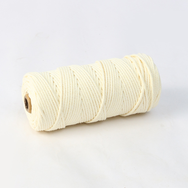 2mm3mm4mmマルチ仕様カラー手作りコットンロープ素材ボトル缶巻き手工芸品編みコットンロープ素材|undefined