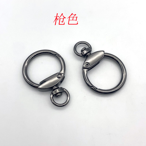 Guangzhou supply metal spring buckle New Year gift buckle bag pendant earn tiger zodiac violent bear keychain