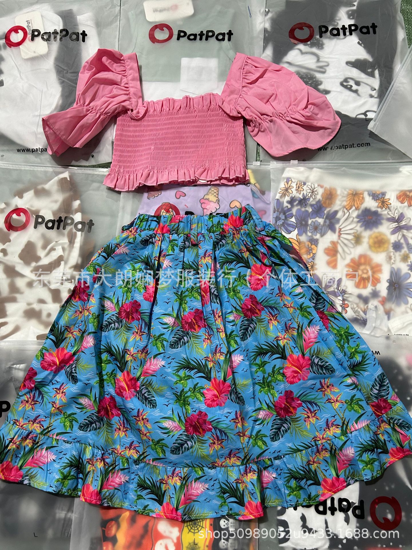 Patpat sets de ropa infantil comercio exterior transfronterizo Patpat sets stock tail container fuente al por mayor