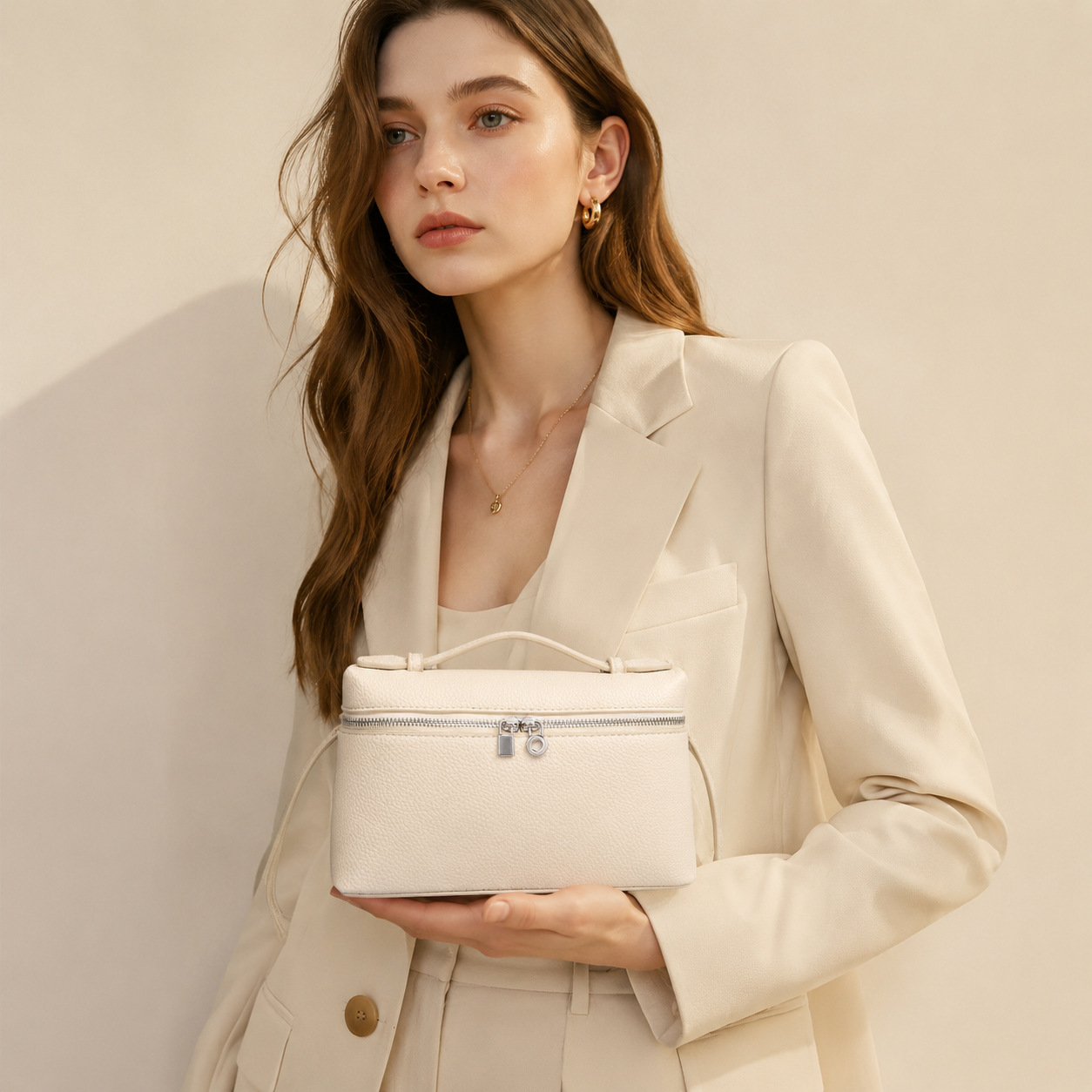 Bolso de Hombro Mini Estilo Lonchera LP19 de Cuero PU para Uso Diario