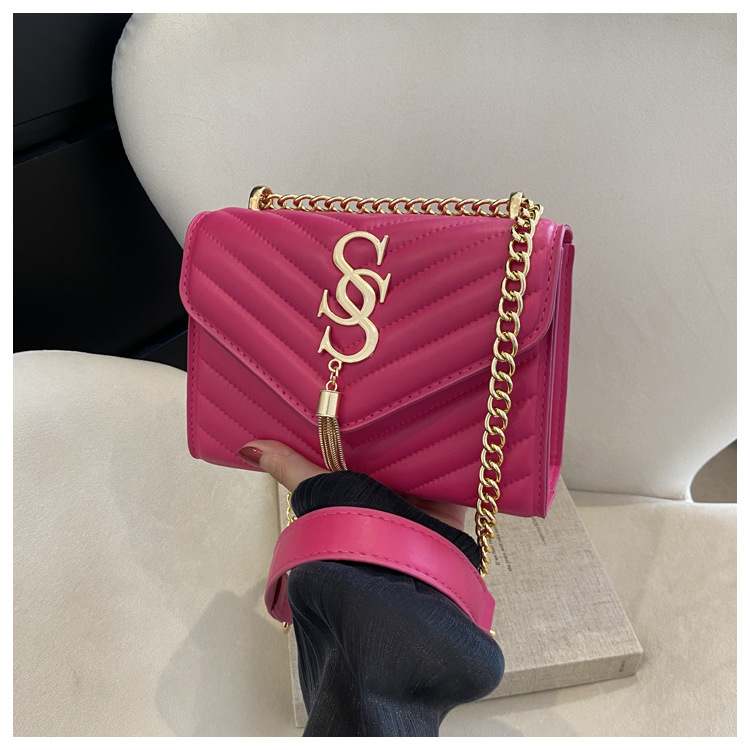 Damen Handtasche Im Western Stil Mit Kette Und Umhängefunktion_voghion.com