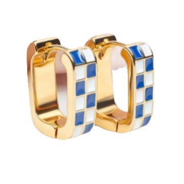Amazon's Best-selling Fashionable Versatile Open Earrings, Hypoallergenic, Light Luxury, High-end Feel, Black And White_voghion.com