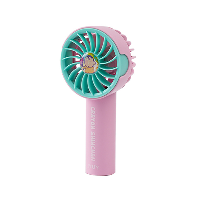 Crayon Shin-chan Macaron Series Pluma para ventilador de avión Estudiante de verano de escritorio portátil Carga USB eléctrica