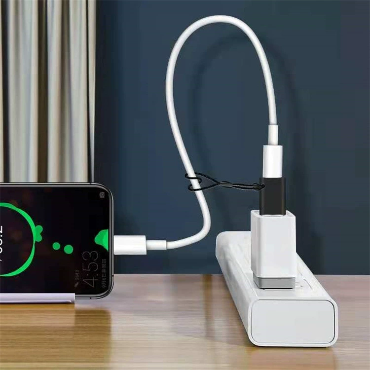 Переходник Type-C female на USB 3.0 для компьютера, зарядка Type-C интерфейс OTG адаптер конвертер