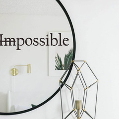 Manufacturer's Foreign Trade English POSSIBLE Bedroom Living Room Entrance Home Decor Wall Sticker Self-Adhesive Wholesale Cross-Border