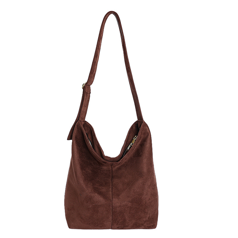 Bolso de mujer 2025 nuevo otoño invierno alto grado esmerilado gran capacidad bolso de cubo de transporte tote bolso de hombro