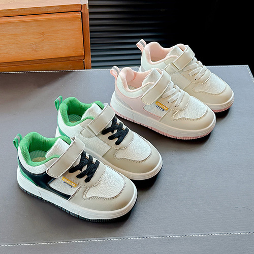 Children's board shoes autumn boys fashion sports shoes girls casual shoes middle and small children white shoes