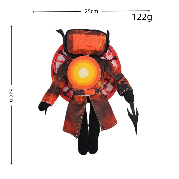 Inodoro transfronterizo Hombre VS Monitor de juguete de hombre skibidi inodoro felpa muñeca de juguete