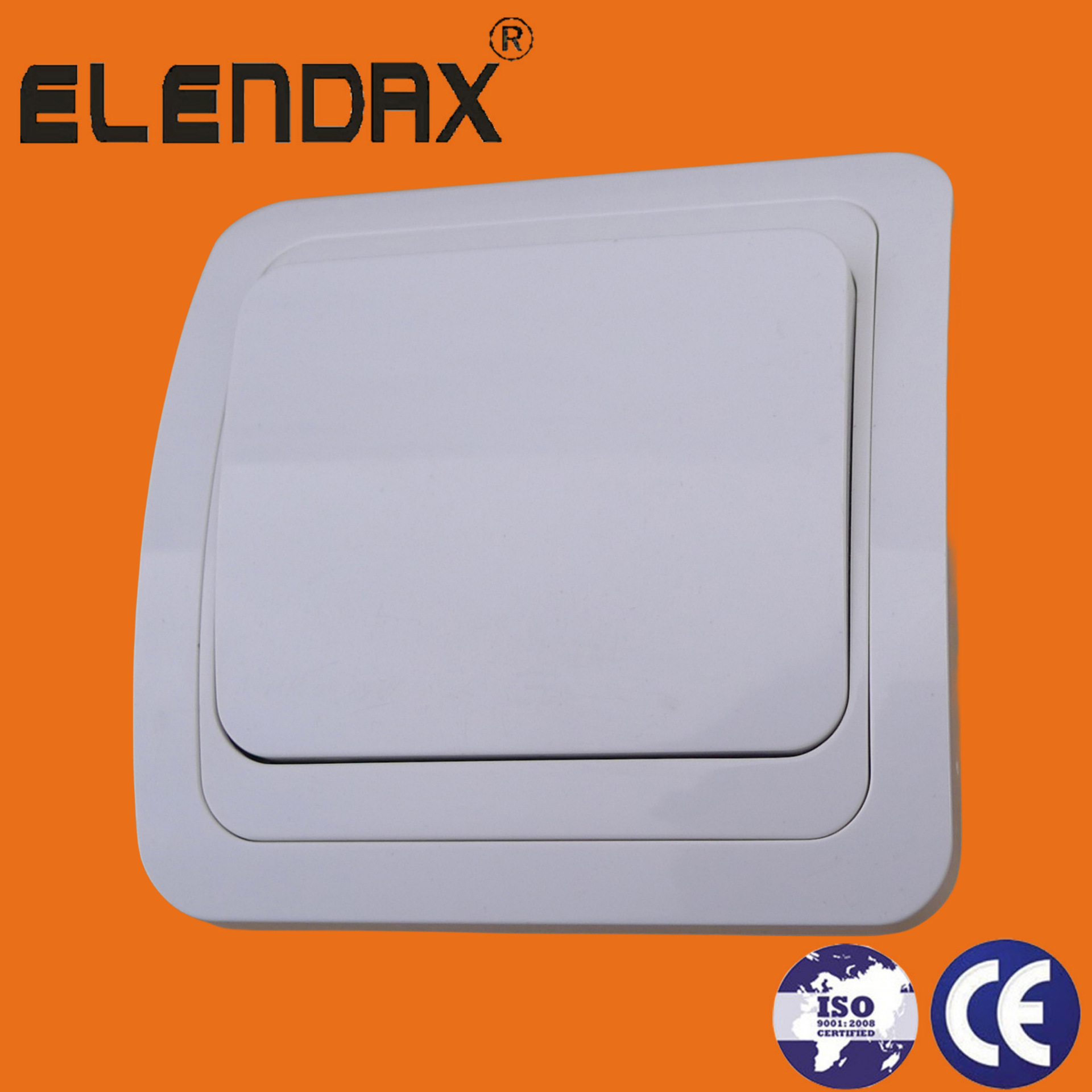 供应暗装一开单控欧式欧标墙壁开关翘板开关（F2001）