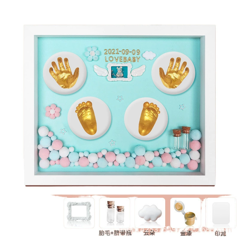 Children's hands and feet prints, commemorative ink pad, DIY